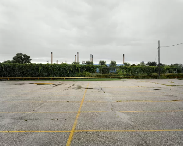 Parking Lot, Imperial Oil Complex in the Background